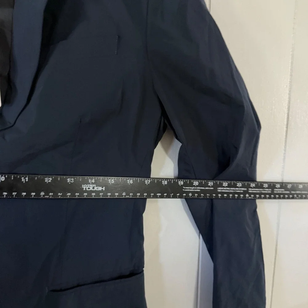 Reiss Unique-Nylon Blazer Mens S Navy Blue‎ Technical Two-Button Sport Coat